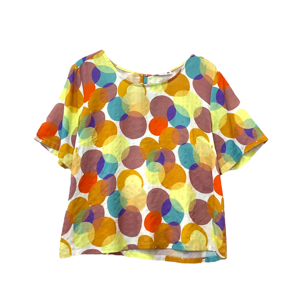 Patch Women Casual Short Sleeve Printed Shirt