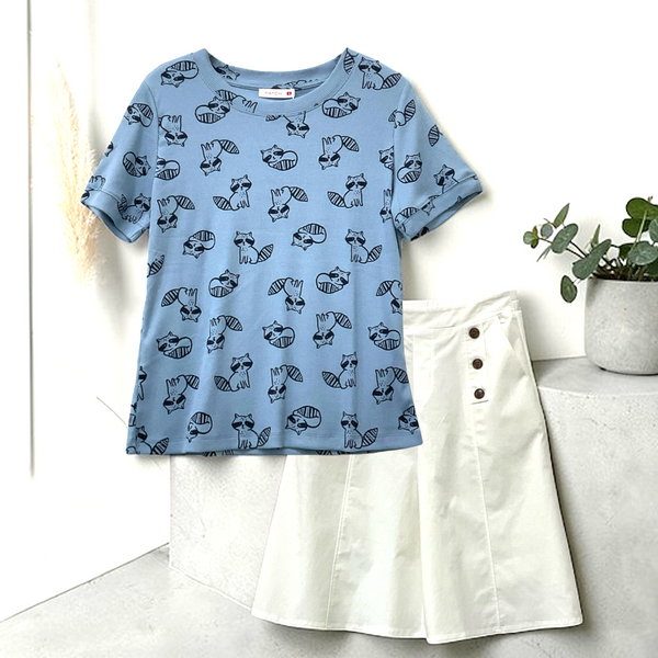 Patch Women Clothes Casual Floral Printed Short Sleeve T-Shirt