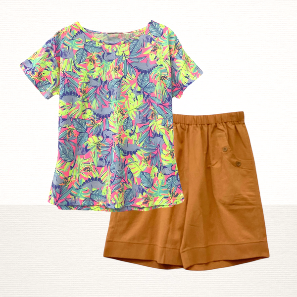 Patch Women Cotton Short Sleeve Printed T-Shirt