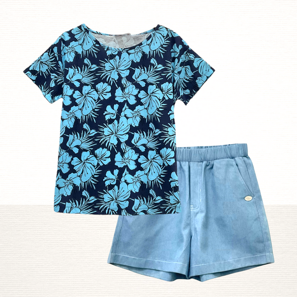 Patch Women Cotton Short Sleeve Printed T-Shirt