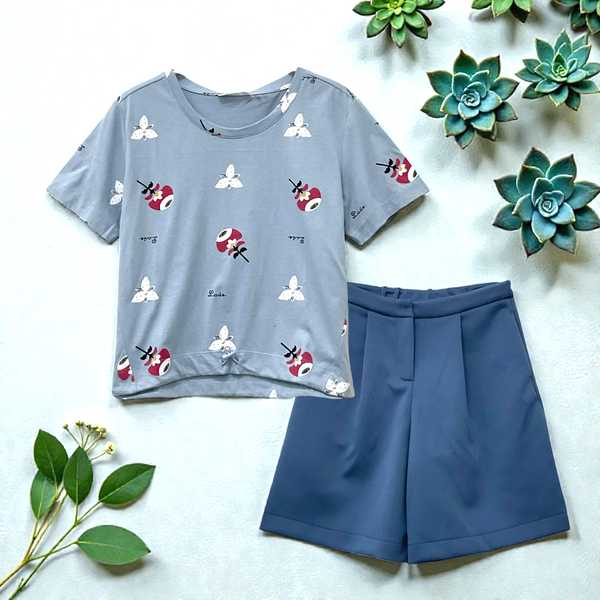 Patch Women Clothes Casual Short Sleeve T-Shirt