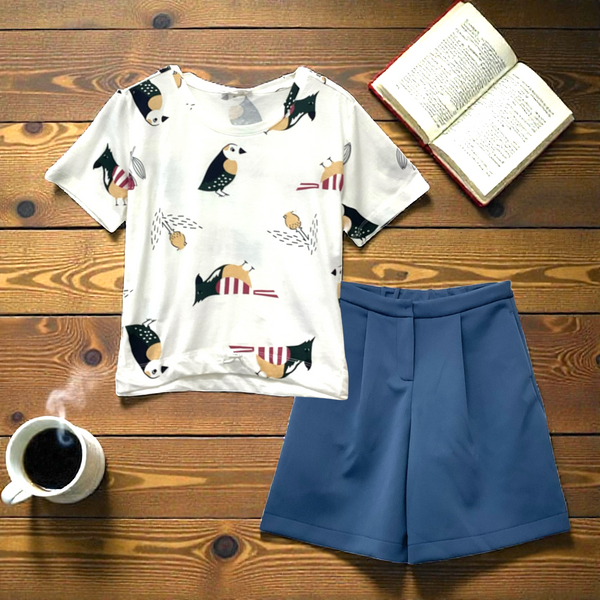 Patch Women Clothes Casual Short Sleeve T-Shirt