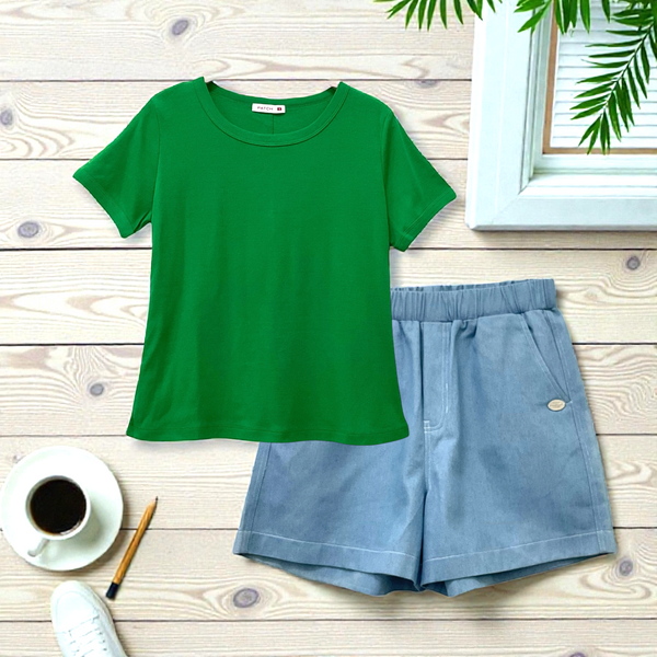 Patch Women Clothes Casual Short Sleeve T-Shirt