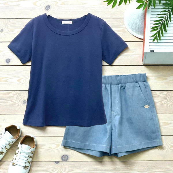 Patch Women Clothes Casual Short Sleeve T-Shirt