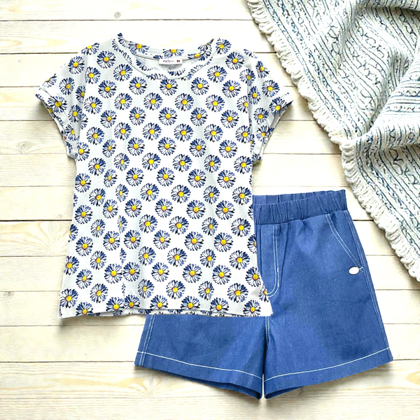 Patch Women Clothes Casual Round Neck Short Sleeve T-Shirt