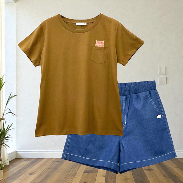 Patch Women Clothes Casual Short Sleeve T-Shirt