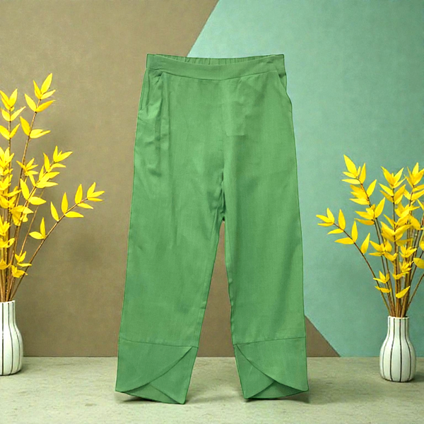 Patch Women Casual Elastic Waist Cotton Linen Pants