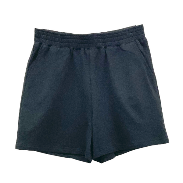 Patch Women's Short Casual Pants Elastic Waist With Pockets