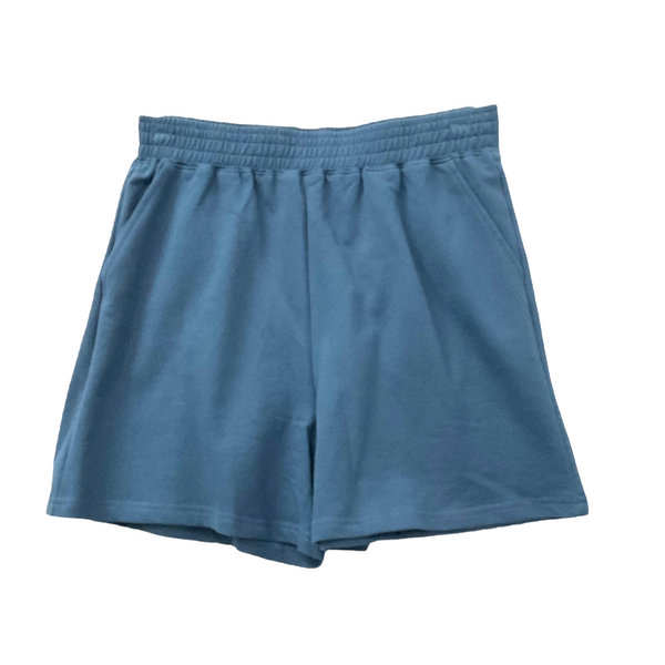 Patch Women's Short Casual Pants Elastic Waist With Pockets